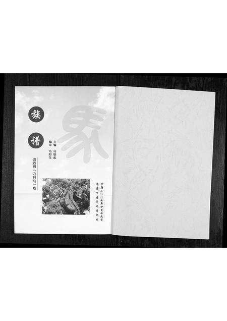 4561.汾西县九月马姓族谱 [1册](别名：Fen Xi Xian Jiu Yue Ma Xing Zu Pu、汾西县九月马姓族谱).pdf电子版预览图1