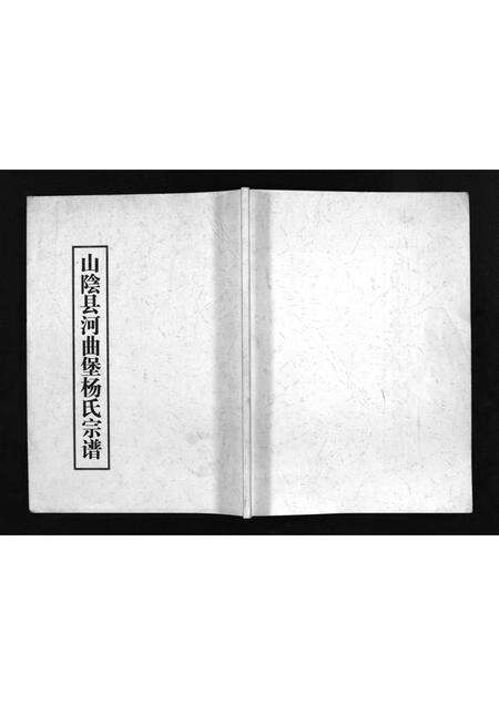 9557.山阴县河曲堡杨氏宗谱 [不分卷](别名：Shan Yin Xian He Qu Bao Yang Shi Zong Pu、杨氏宗谱、山阴县河曲堡杨氏宗谱).pdf电子版预览图1