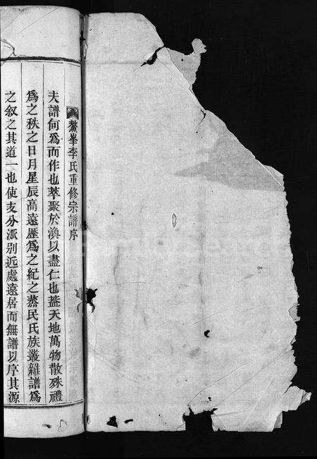 4311.李氏宗谱 [3卷](别名：鳌峯李氏重修宗谱、Li Shi Zong Pu).pdf电子版预览图1