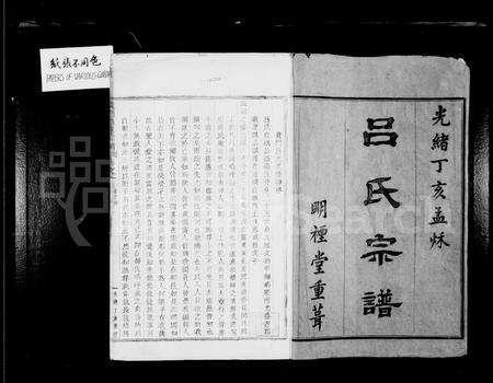 4374.贵门吕氏宗谱 [10卷].pdf电子版预览图1