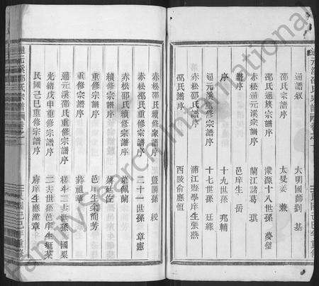 4454.通元溪邵氏宗谱 [2卷,行传6卷,首1卷](别名：邵氏宗谱、Tong Yuan Xi Shao Shi Zong Pu).pdf电子版预览图1