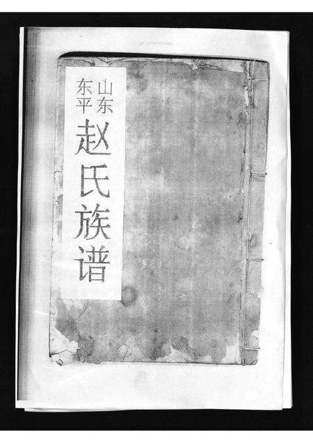 11050.山东东平赵氏族谱 [不分卷](别名：Shan Dong Dong Ping Zhao Shi Zu Pu、山东东平赵氏族谱).pdf电子版预览图1