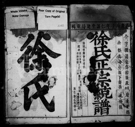 4700.徐氏正宗统谱 [14卷,首1卷].pdf电子版预览图1