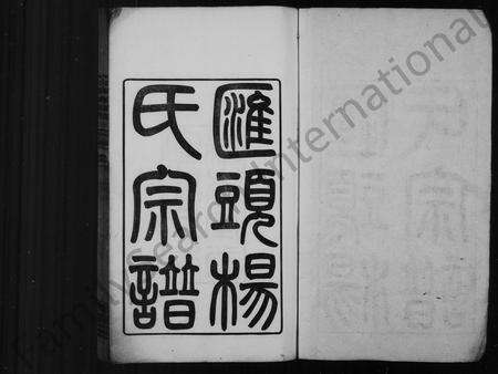 4727.汇头杨氏宗谱 [20卷,首末各1卷](别名：余姚汇头杨氏谱).pdf电子版预览图1