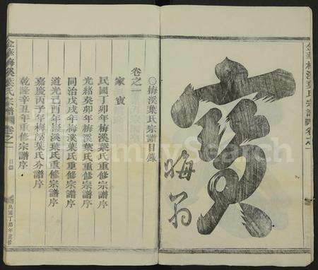 4754.金华梅溪叶氏宗谱 [6卷].pdf电子版预览图1