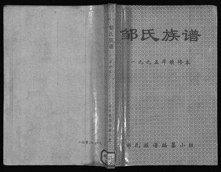 11753.邹氏族谱 [不分卷](别名：Zou Shi Zong Pu、邹氏宗谱).pdf电子版预览图1
