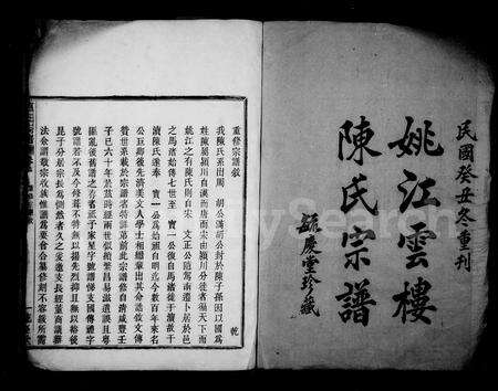 4078.姚江云楼陈氏宗谱 [8卷](别名：陈氏宗谱).pdf电子版预览图2