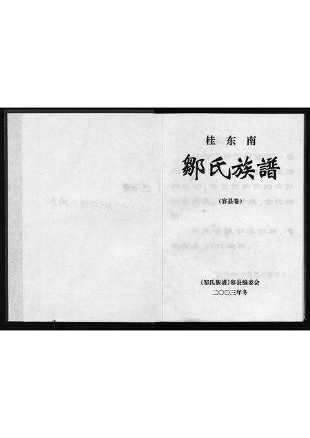 11767.桂东南邹氏族谱(容县卷)(别名：Gui Dong Nan Zou Shi Zu Pu (Rong Xian Juan)、桂东南邹氏族谱(容县卷)).pdf电子版预览图2