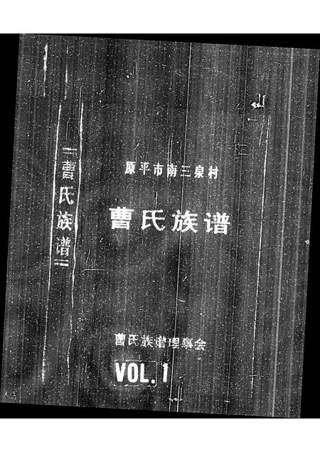 山西曹氏-原平市南三泉村曹氏族谱(别名：曹氏族谱).pdf电子版缩略图