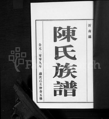 山东陈氏-沂南县陈氏族谱 [5卷](别名：陈氏族谱).pdf电子版预览图1