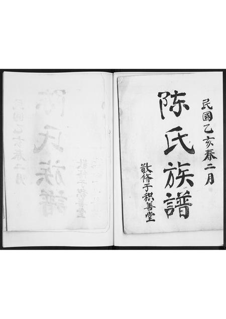 山东陈氏-陈氏族谱.pdf电子版预览图1