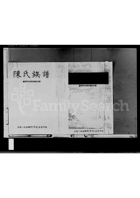 海南陈氏-陈氏族谱(别名：陈氏族谱).pdf电子版预览图1