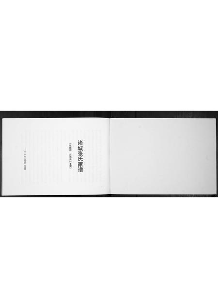 山东张氏-诸城张氏家谱[不分卷].pdf电子版预览图1