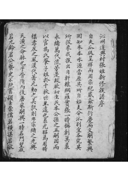 山西张氏-沁州道兴村张姓新修族谱.pdf电子版预览图1