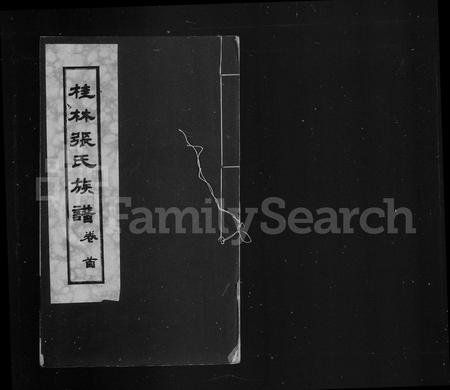 广西张氏-桂林张氏族谱 [7卷,首末各1卷].pdf电子版预览图1