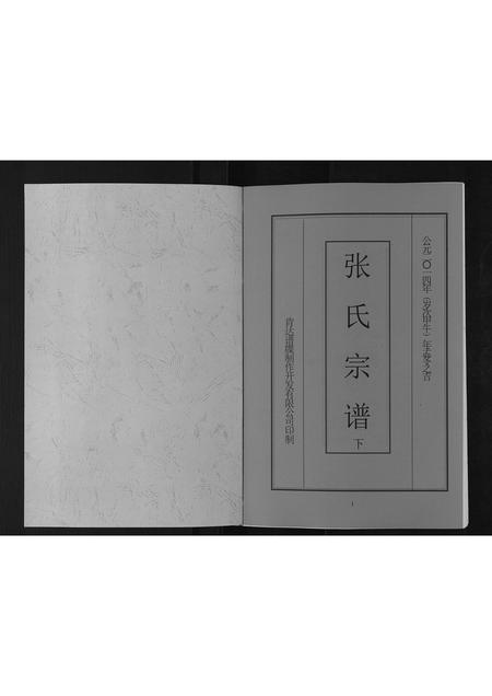 海南张氏-张氏宗谱[上下卷].pdf电子版预览图1