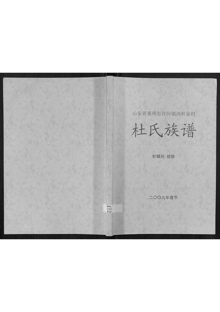 山东杜氏-杜氏族谱.pdf电子版缩略图