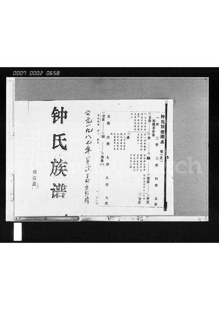 海南锺氏-锺氏族谱 [存3卷].pdf电子版预览图1