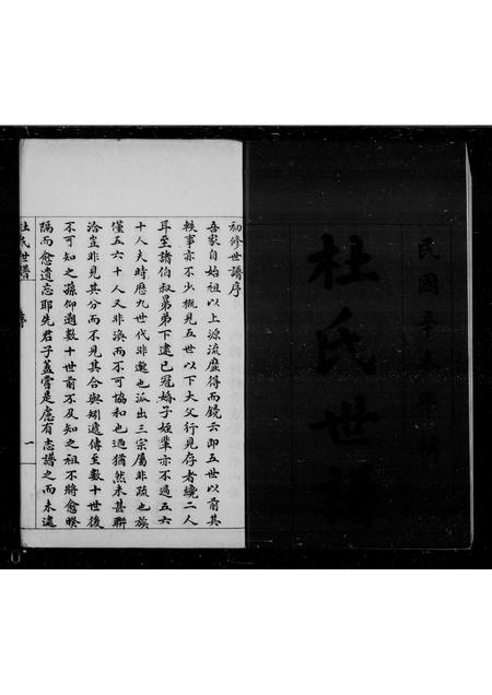 山东杜氏-滨县杜氏家乘(别名：杜氏世谱).pdf电子版预览图1