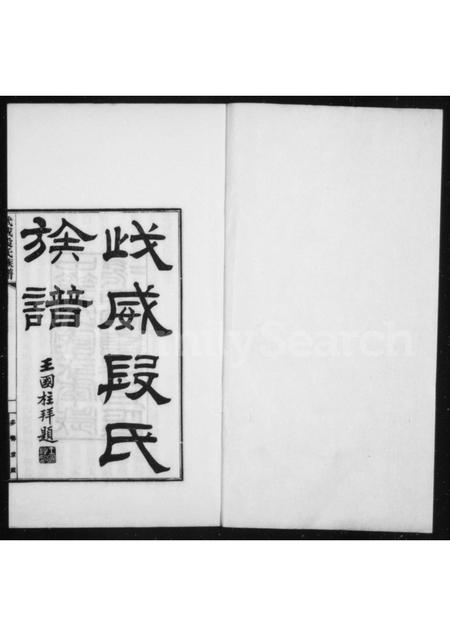 甘肃段氏-武威段氏族谱 [4卷].pdf电子版预览图1