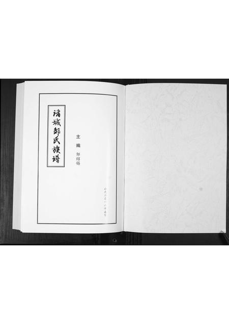 山东邹氏-诸城邹氏族谱.pdf电子版预览图1