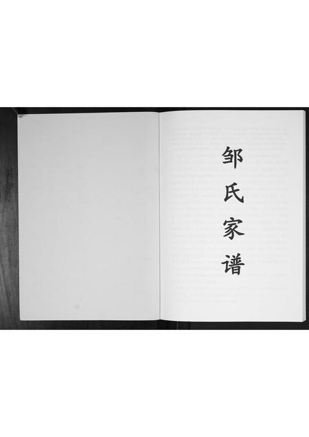 贵州邹氏-邹氏家谱[不分卷].pdf电子版预览图1