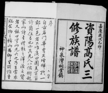 四川高氏-资阳高氏族谱 [12卷,首2卷].pdf电子版预览图1