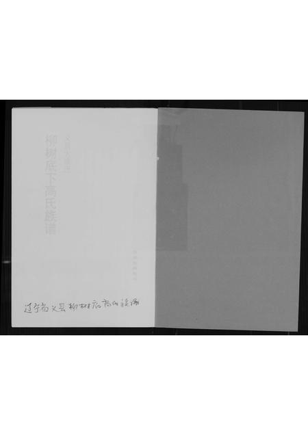 辽宁高氏-柳树下高氏族谱.pdf电子版预览图1
