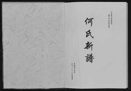 四川何氏-何氏新谱[不分卷].pdf电子版预览图1