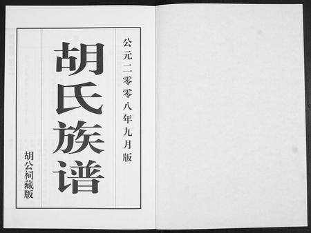 山东胡氏-胡氏族谱.pdf电子版预览图1