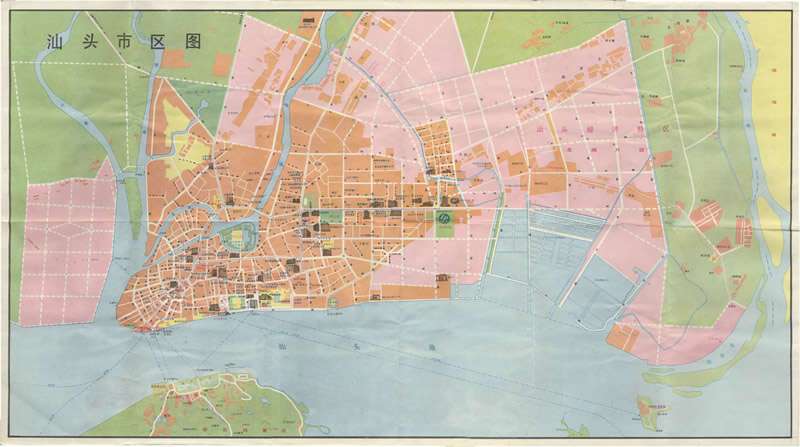 1988年《汕头市交通游览图》预览图1