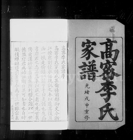 山东李氏-高密李氏家谱 [5卷,含卷首].pdf电子版预览图3