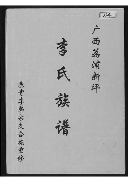 广西李氏-广西荔浦李氏族谱.pdf电子版缩略图