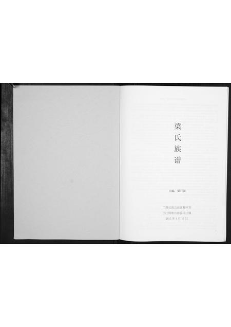 广西梁氏-梁氏宗谱[不分卷].pdf电子版预览图1