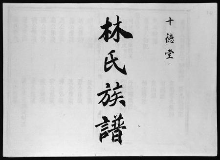 海南林氏-林氏族谱 [4卷,首3卷](别名：Lin Shi Zu Pu).pdf电子版预览图1