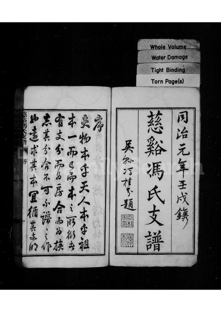 4121.慈谿冯氏支谱.pdf电子版预览图1