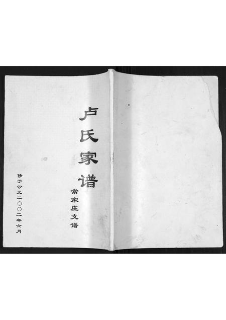 山东卢氏-卢氏家谱常家庄支谱[不分卷].pdf电子版缩略图
