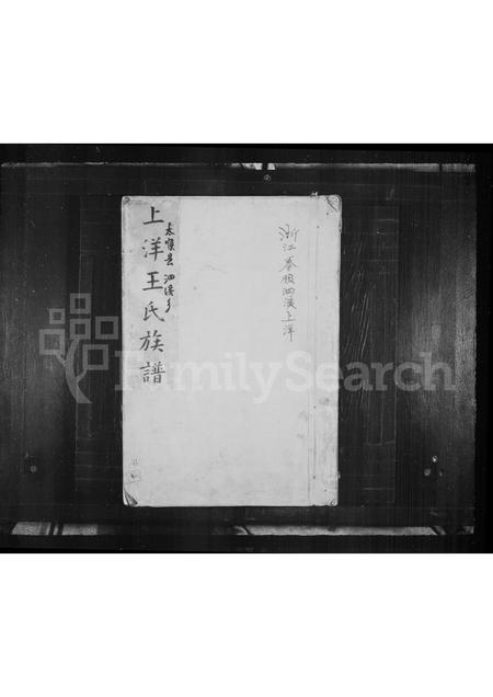 4552.上洋王氏族谱(别名：泗溪王氏族谱).pdf电子版预览图1