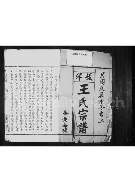 4558.后洋王氏宗谱(别名：王氏宗谱).pdf电子版预览图2