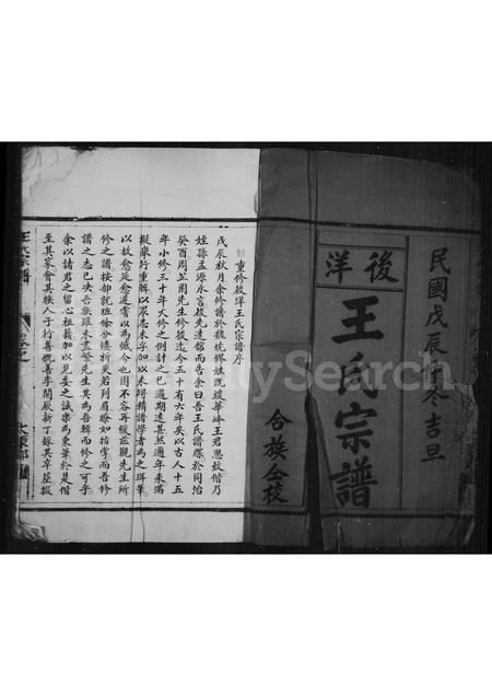 4558.后洋王氏宗谱(别名：王氏宗谱).pdf电子版预览图3