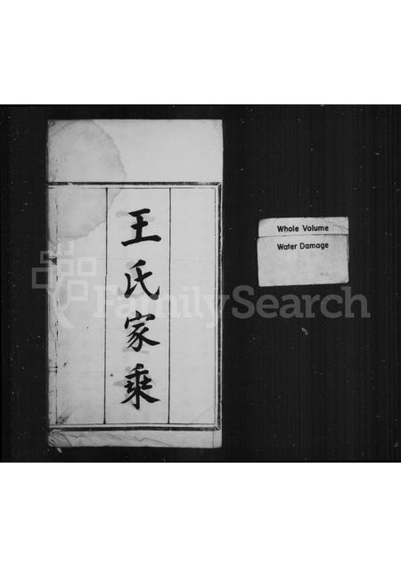 4564.王氏家乘(别名：峰秀冈王氏族谱).pdf电子版预览图1