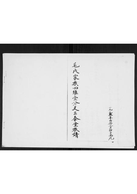 山东毛氏-毛氏家族4维堂分支3泰堂族谱.pdf电子版缩略图
