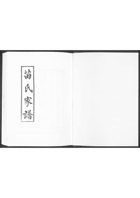 山东苗氏-苗氏家谱 [不分卷](别名：Miao Shi Jia Pu).pdf电子版预览图1