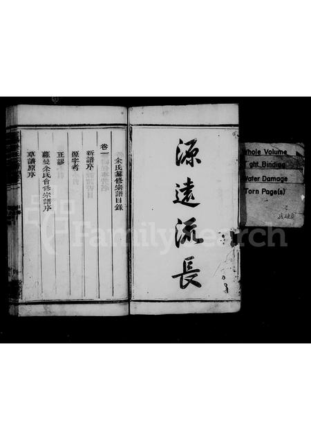 4770.定阳余氏宗谱 [2卷].pdf电子版预览图1