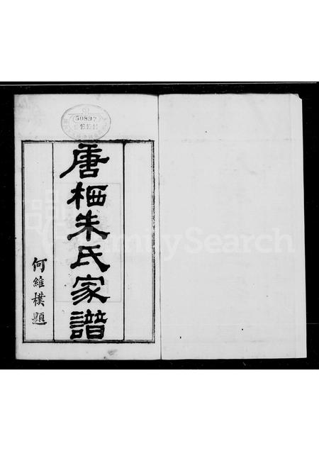 4896.唐栖朱氏家谱(别名：朱氏族谱).pdf电子版缩略图