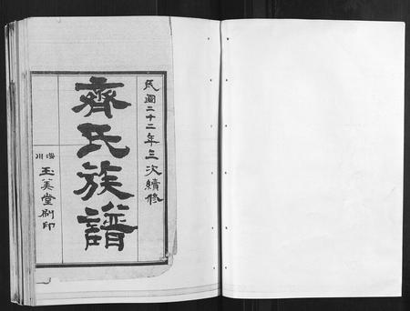 山东齐氏-齐氏族谱[不分卷].pdf电子版预览图1