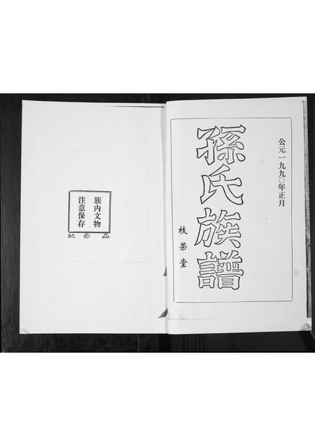 山东孙氏-孙氏西支族谱.pdf电子版预览图1