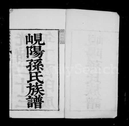 山东孙氏-岘阳孙氏族谱 [18卷,首末各1卷](别名：僊源岘阳孙氏族谱).pdf电子版预览图1
