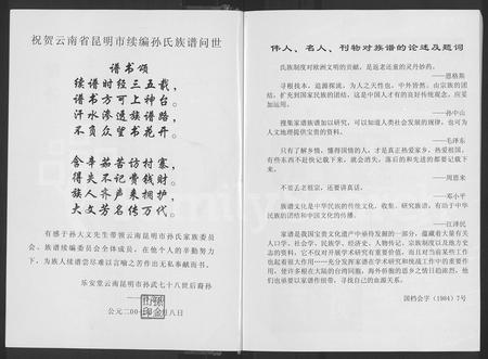 云南孙氏-乐安堂云南昆明市孙氏族谱 [不分卷](别名：孙氏族谱).pdf电子版预览图5