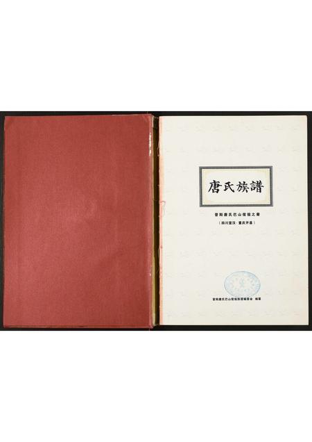四川唐氏-唐氏族谱.pdf电子版预览图1